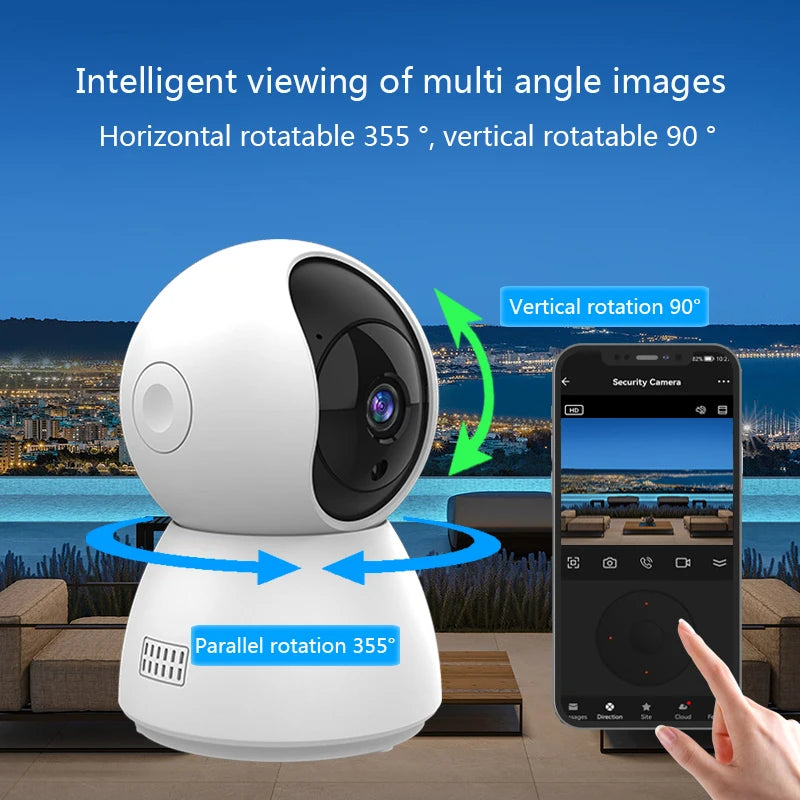 4MP Smart WiFi Indoor Camera with Auto-Tracking and Baby Monitor