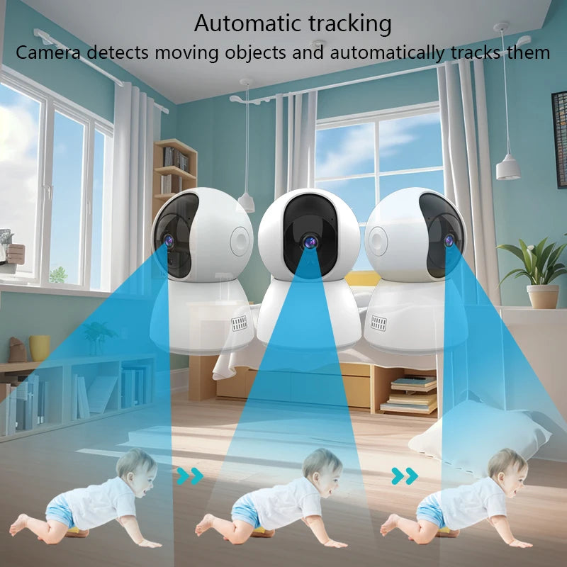 4MP Smart WiFi Indoor Camera with Auto-Tracking and Baby Monitor