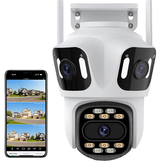 6K Outdoor PTZ Security Camera with Auto Tracking